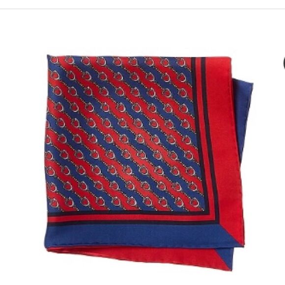 Gucci Horse-bit Pocket Square Silk Scarf - Picture 3 of 10